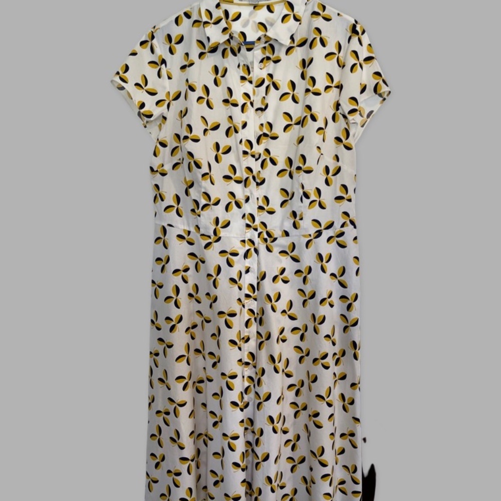 Boden floral summer spring dress 12 long